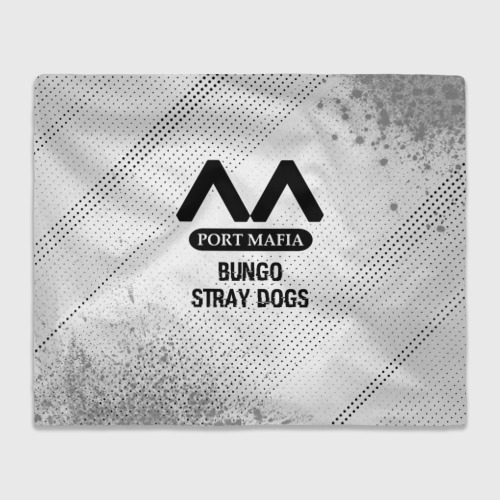 Плед 3D с принтом Bungo Stray Dogs glitch на светлом фоне, вид спереди #2