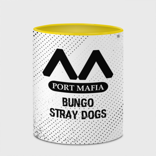Кружка с полной запечаткой с принтом Bungo Stray Dogs glitch на светлом фоне, фото #4