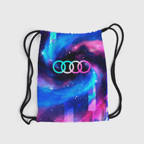 Рюкзак-мешок 3D Audi неоновый космос - фото 6