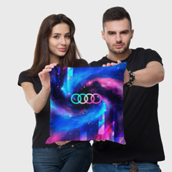 Подушка 3D Audi неоновый космос - фото 2