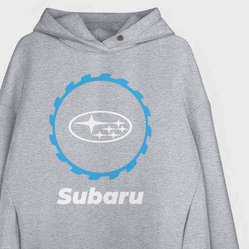 Женское светящееся худи Subaru в стиле Top Gear, цвет меланж - фото 8