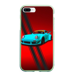 Чехол для iPhone 7Plus/8 Plus матовый Немецкий спортивный автомобиль Porsche 911