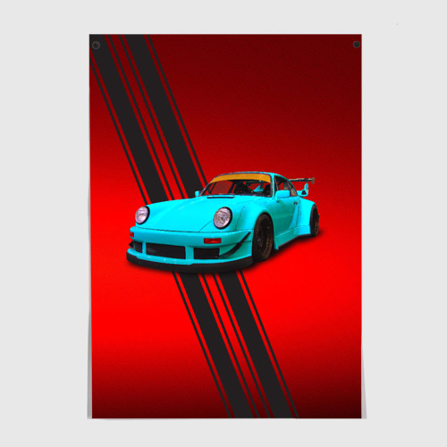 Постер Немецкий спортивный автомобиль Porsche 911