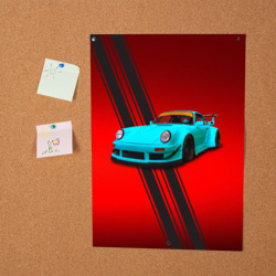 Постер Немецкий спортивный автомобиль Porsche 911 - фото 2