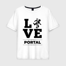 Мужская футболка хлопок Oversize Portal love classic