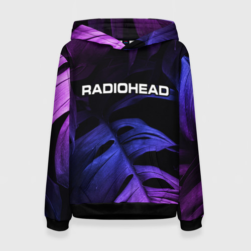 Женская толстовка 3D Radiohead neon monstera, цвет 3D печать