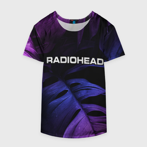 Накидка на куртку 3D Radiohead neon monstera, цвет 3D печать - фото 4