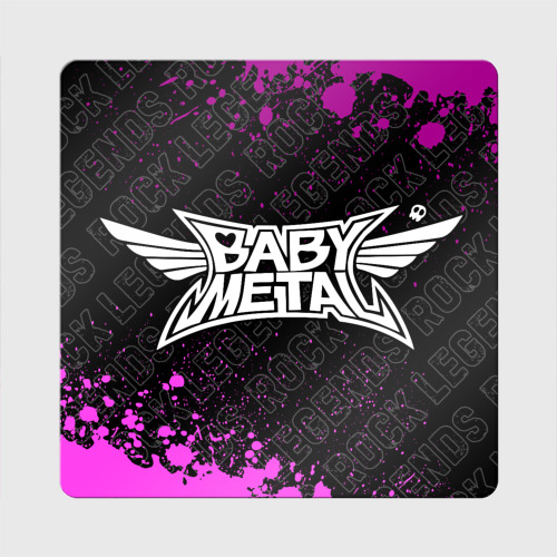 Магнит виниловый Квадрат Babymetal rock Legends: надпись и символ