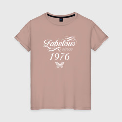 Женская футболка хлопок Fabulous since 1976