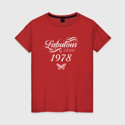 Женская футболка хлопок Fabulous since 1978