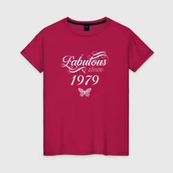 Женская футболка хлопок Fabulous since 1979