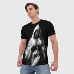 Мужская футболка 3D Раскошная мулатка - фото 2