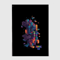 Постер Tetris abstract