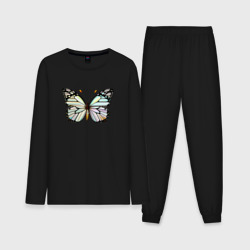 Мужская пижама с лонгсливом хлопок Красивая бабочка