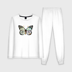 Женская пижама с лонгсливом хлопок Красивая бабочка