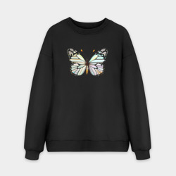 Мужской свитшот oversize без начеса хлопок Красивая бабочка