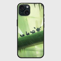 Чехол силиконовый для Apple iPhone 15 матовый Приключения Deep Rock Galactic