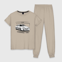 Женская пижама хлопок Toyota Supra MK3