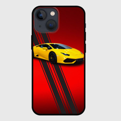 Чехол для iPhone 13 mini Итальянский гиперкар Lamborghini Aventador