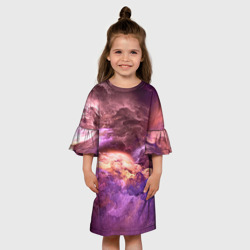 Детское платье 3D Фиолетовое облако - фото 2