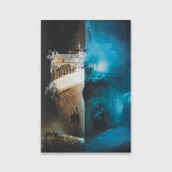 Обложка для паспорта матовая кожа Титаник тогда и сейчас