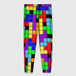 Женские брюки 3D Тетрис цветные блоки