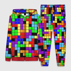Женский костюм 3D Тетрис цветные блоки