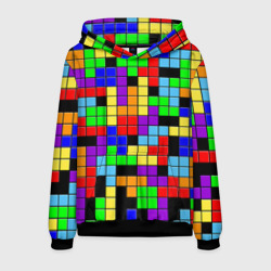 Мужская толстовка 3D Тетрис цветные блоки