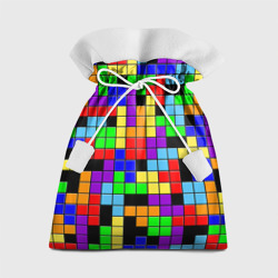 Подарочный 3D мешок Тетрис цветные блоки