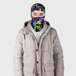 Балаклава 3D Тетрис цветные блоки - фото 2