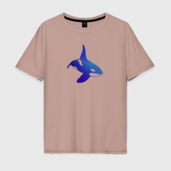 Мужская футболка хлопок Oversize Косатка orca