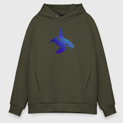 Мужское худи Oversize хлопок Косатка orca