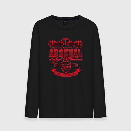 Мужской лонгслив хлопок Arsenal 1886, цвет черный