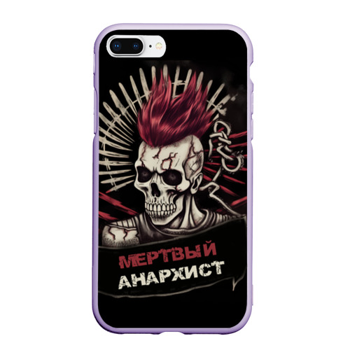 Чехол для iPhone 7Plus/8 Plus матовый с принтом Мертвый анархист, вид спереди #2