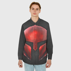 Мужская рубашка oversize 3D Red Gladiator - фото 2