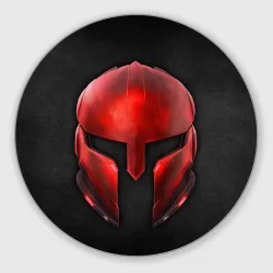 Круглый коврик для мышки Red Gladiator