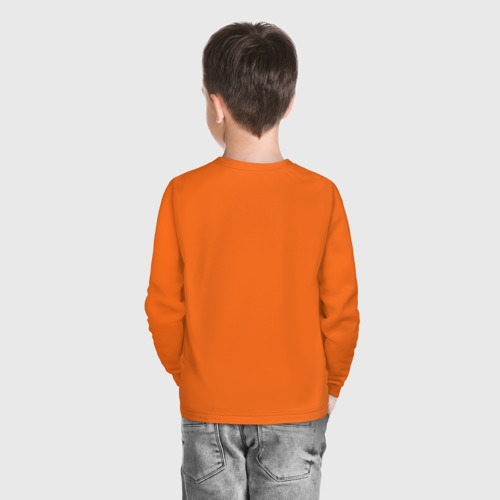 Детский лонгслив хлопок Биробиджан решает все, цвет оранжевый - фото 4