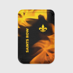 Картхолдер Magsafe магнитный Saints Row - gold gradient: надпись, символ