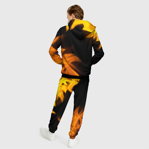 Мужской костюм 3D Saints Row - gold gradient: надпись, символ, цвет черный - фото 4