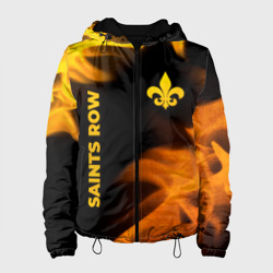 Женская куртка 3D Saints Row - gold gradient: надпись, символ