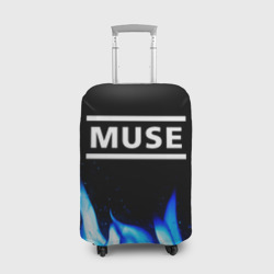 Чехол для чемодана 3D Muse blue fire