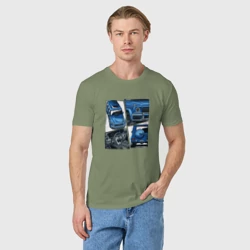 Мужская футболка хлопок Mercedes-Benz G63 AMG Gelandewagen V1 - коллаж комикс - фото 2