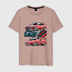 Мужская футболка хлопок Mitsubishi Lancer Evolution IX