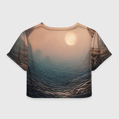 Женская футболка Crop-top 3D Незнакомка, цвет 3D печать - фото 2