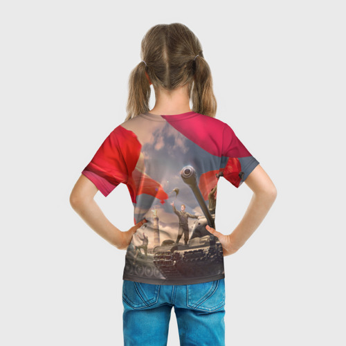 Детская футболка 3D Победа! 9 Мая, цвет 3D печать - фото 6