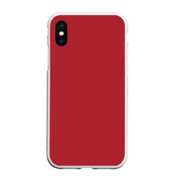 Чехол для iPhone XS Max матовый Красный тренд 2023