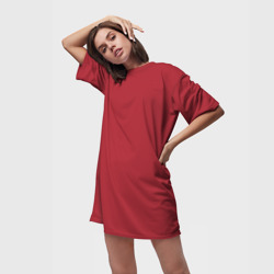 Платье-футболка 3D Красный тренд 2023 - фото 2