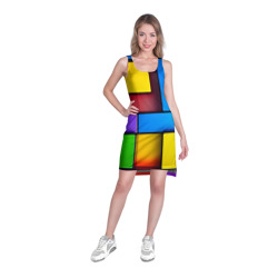 Платье-майка 3D Красочные объемные блоки - фото 2