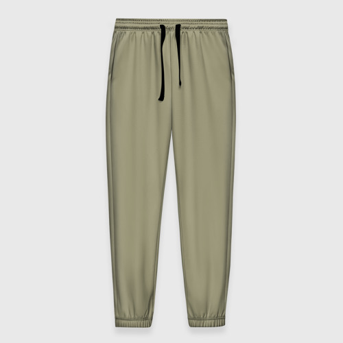 Мужские брюки 3D Зеленый тренд без принта, цвет 3D печать