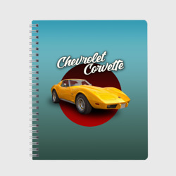 Тетрадь Американский спорткар Chevrolet Corvette Stingray 1978 года